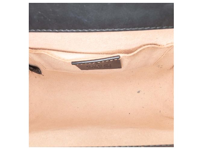 Borsa a tracolla Gucci Small Guccissima Padlock nera Nero - vista 4