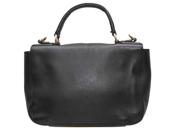 Borsa a mano in pelle nera Moschino Spellout Nero - vista 4