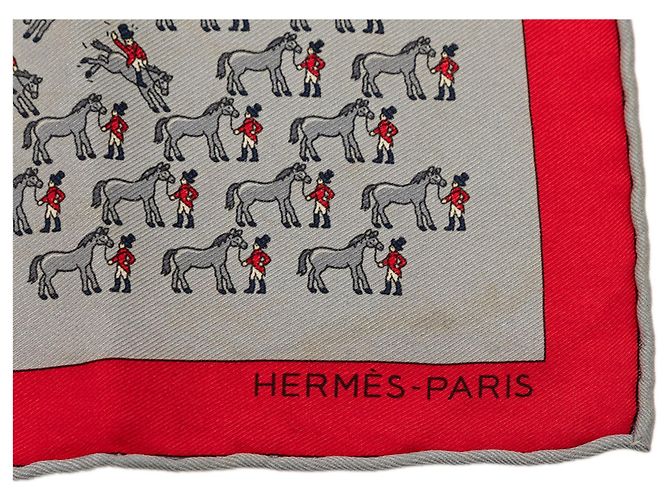 Hermès Rodeo Seidentuch Grau 40 Scarves - Ansicht 4