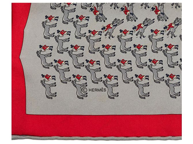 Hermès Rodeo Seidentuch Grau 40 Scarves - Ansicht 5