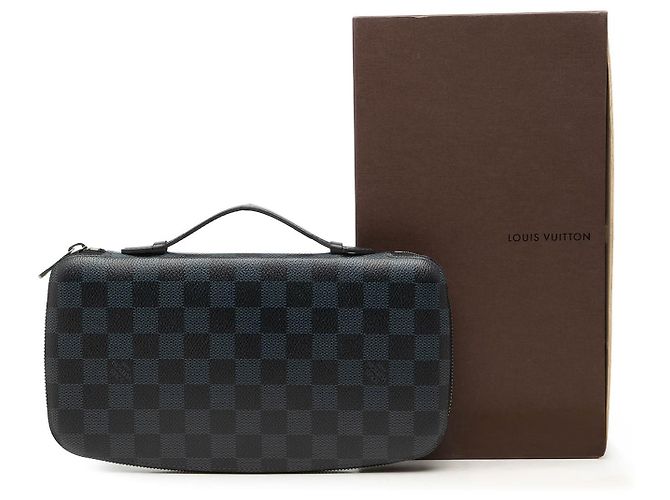 Schwarzer Louis Vuitton Damier Graphite Atoll Organizer - Ansicht 9