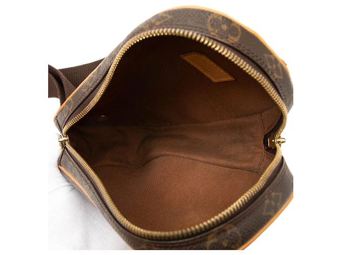 Borsa a tracolla Louis Vuitton Monogram Pochette Gange marrone - vista 4