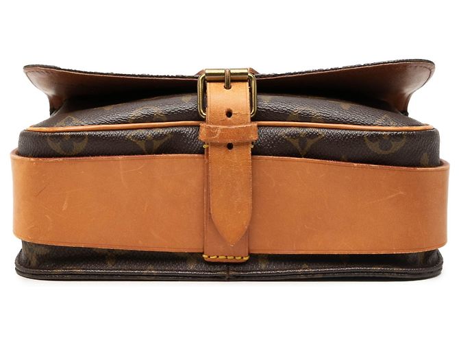 Borsa a tracolla Louis Vuitton Monogram Cartouchiere MM marrone - vista 3