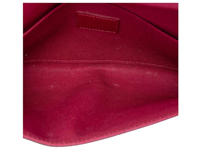 Borsa a tracolla Louis Vuitton Monogram Pochette Felicie Marrone - vista 4