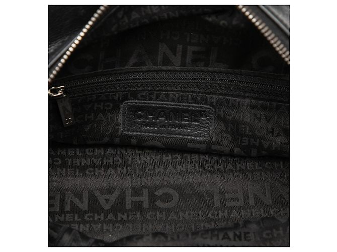 Borsa Chanel Chocolate Bar Stitched Caviar nera Nero - vista 5