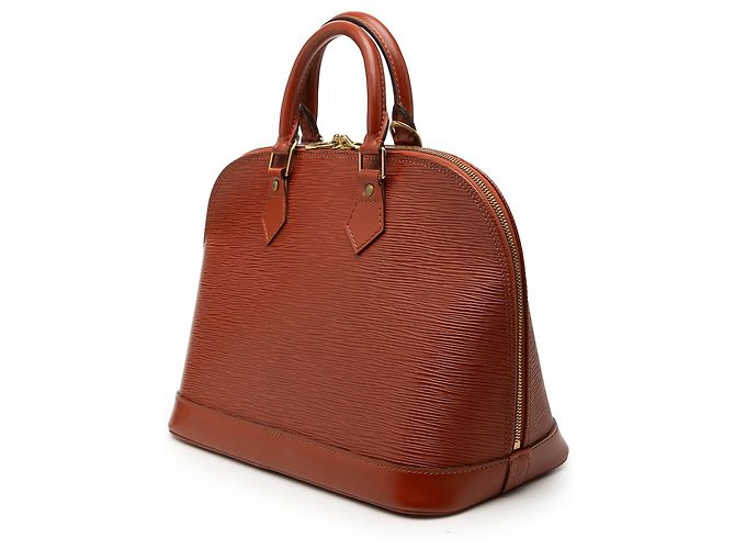 Borsa Louis Vuitton Epi Alma PM marrone - vista 2