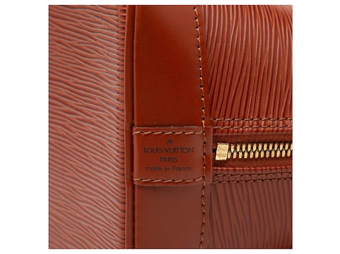 Borsa Louis Vuitton Epi Alma PM marrone - vista 5