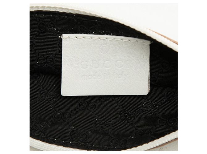 Borsa a tracolla Gucci in pelle traforata bianca Bianco - vista 5