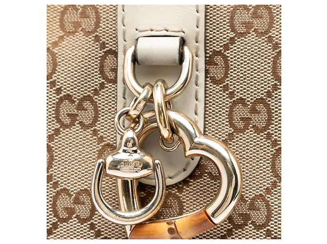 Tote Gucci GG Canvas Heart Bit Branco - vista 5