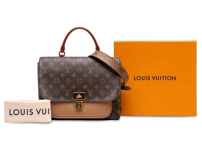 Brown Louis Vuitton Monogram Marignan Satchel - view 7