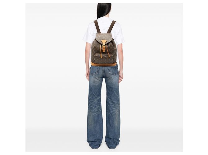 Zaino Louis Vuitton Monogram Montsouris GM marrone - vista 6