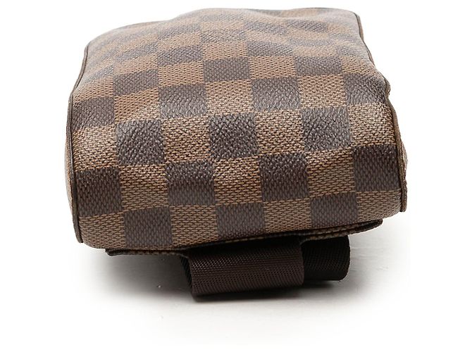 Borsa a tracolla Louis Vuitton Damier Ebene Geronimos marrone - vista 3