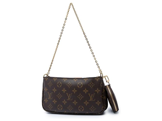 Borsa Louis Vuitton Monogram Multi Pochette Accessoires marrone - vista 2