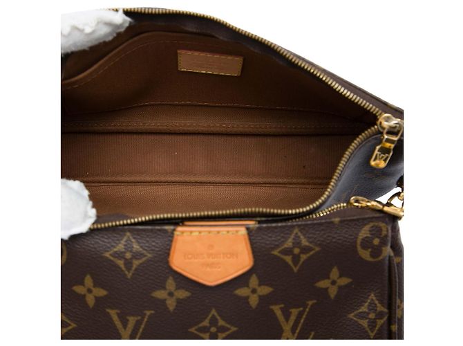 Borsa Louis Vuitton Monogram Multi Pochette Accessoires marrone - vista 4