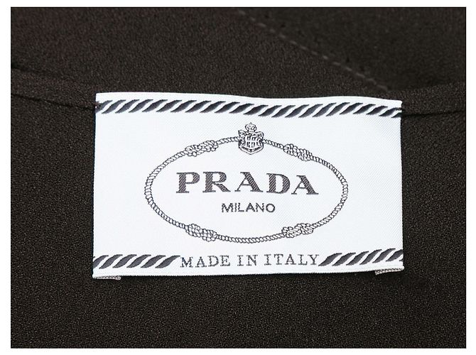 Schwarzes Prada Kleid mit Schnürung am Oberteil Größe US S - Ansicht 4
