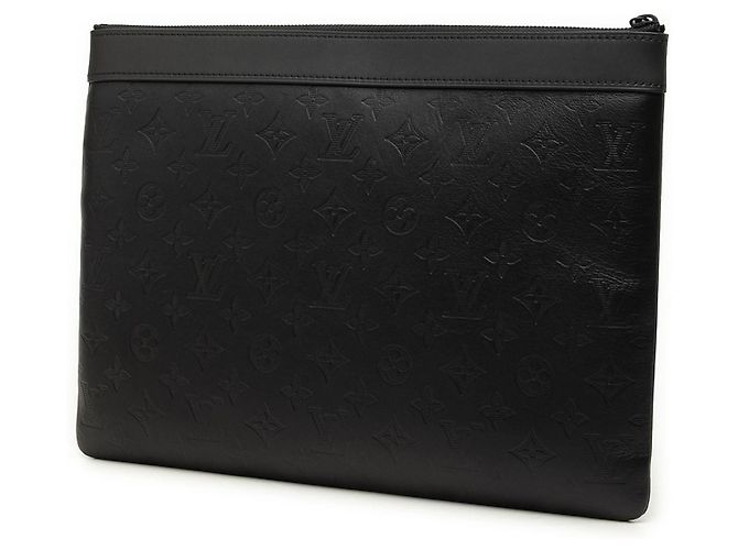 Pochette Louis Vuitton Monogram Shadow Discovery nera Nero - vista 2