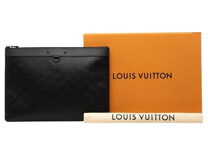 Pochette Louis Vuitton Monogram Shadow Discovery nera Nero - vista 7