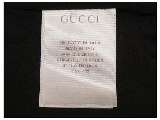 Schwarzes Gucci Langarm-Wollkleid mit Peplum Größe IT 46 - Ansicht 6