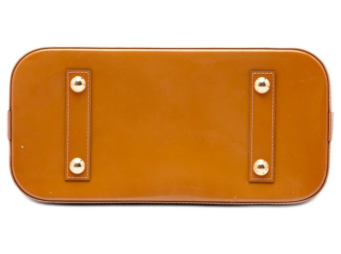 Borsa Louis Vuitton Monogram Vernis Alma PM Marrone - vista 3