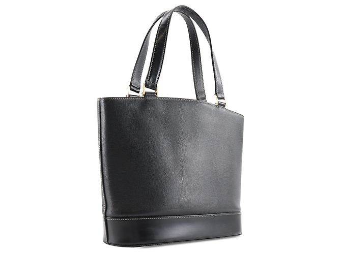 Tote in pelle nera Burberry Nero - vista 3
