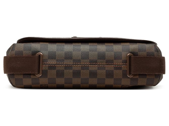 Borsa a tracolla Louis Vuitton Damier Ebene Brooklyn MM marrone - vista 3