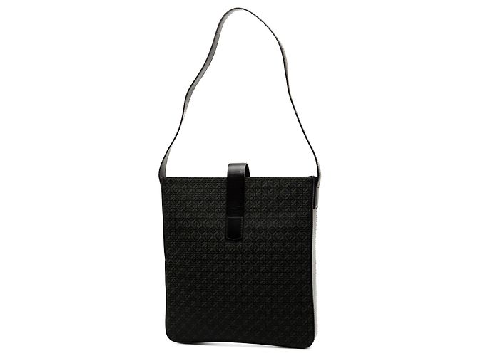 Borsa a tracolla in tela Anagram nera LOEWE Nero - vista 2