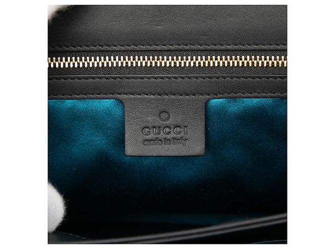 Borsa a tracolla Gucci Medium Suede Web Ophidia Chain Verde - vista 5