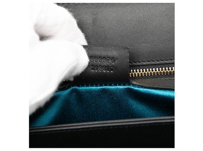 Borsa a tracolla Gucci Medium Suede Web Ophidia Chain Verde - vista 6
