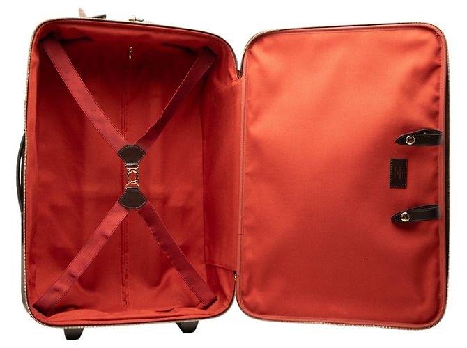 Borsa da viaggio marrone Louis Vuitton Damier Ebene Pegase Legere 55 - vista 4
