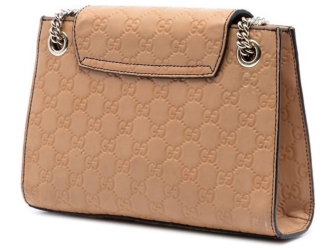 Borsa a tracolla Gucci Small Guccissima Emily beige - vista 2