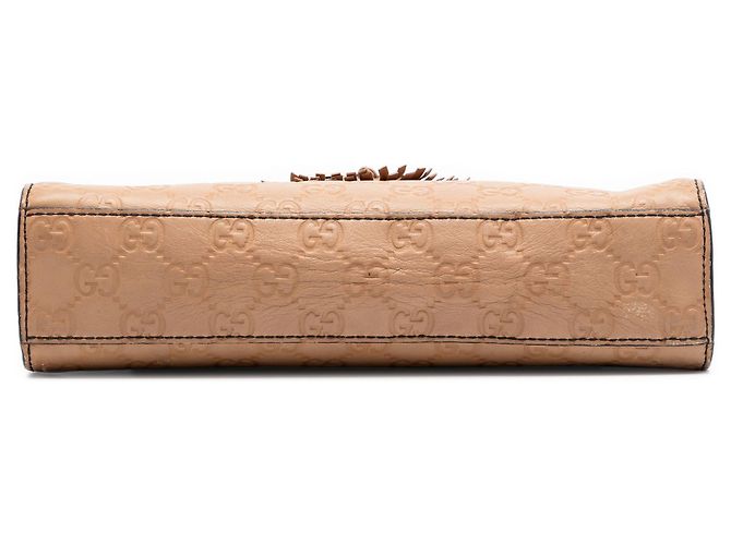 Borsa a tracolla Gucci Small Guccissima Emily beige - vista 3