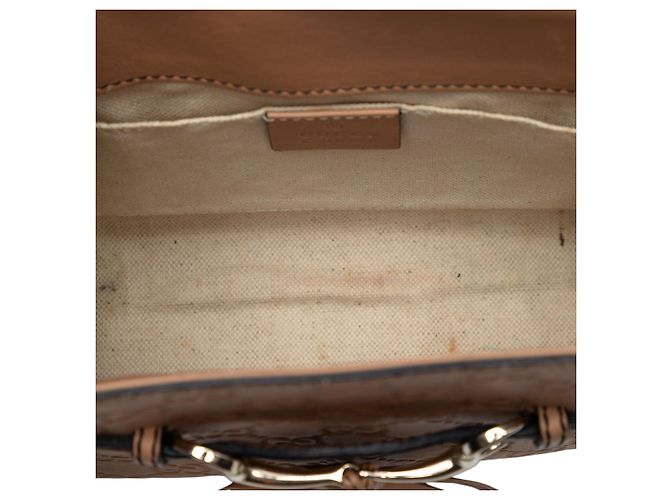 Borsa a tracolla Gucci Small Guccissima Emily beige - vista 4