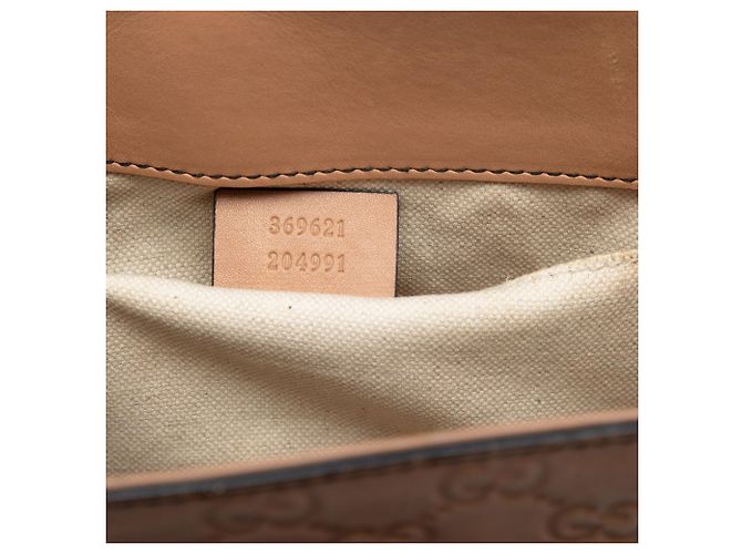 Borsa a tracolla Gucci Small Guccissima Emily beige - vista 6