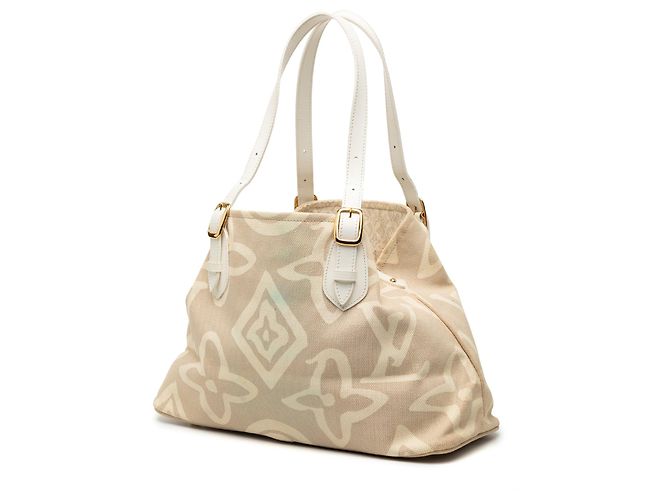 Borsa Tote Louis Vuitton Monogram Tahitienne PM beige - vista 2