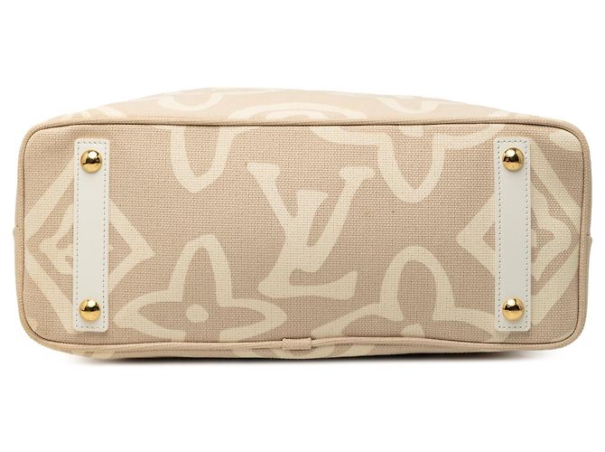 Borsa Tote Louis Vuitton Monogram Tahitienne PM beige - vista 3
