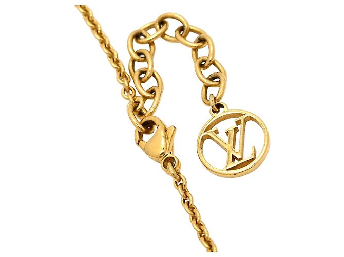 Bracciale con fiore placcato oro Louis Vuitton Gold D'oro - vista 2
