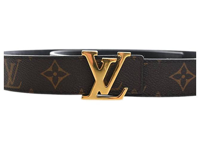 Cinturón reversible Louis Vuitton Monogram Initiales marrón Castaño - vista 5