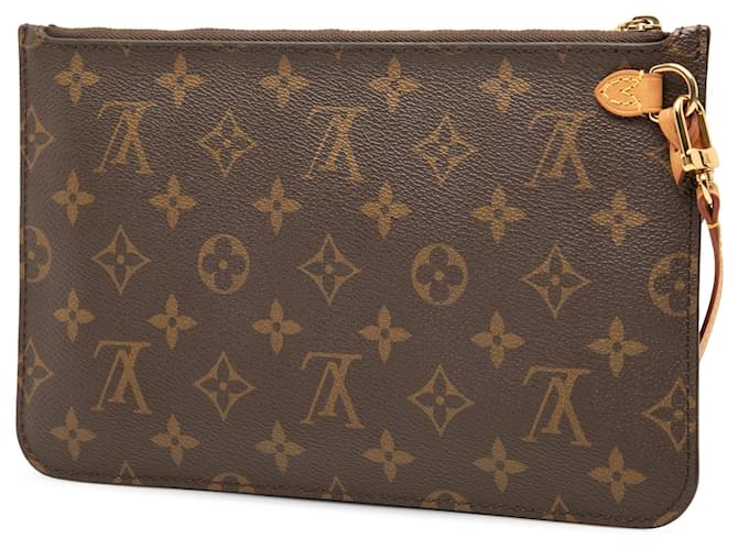 Pochette Louis Vuitton Monogram Neverfull MM Marrone - vista 2