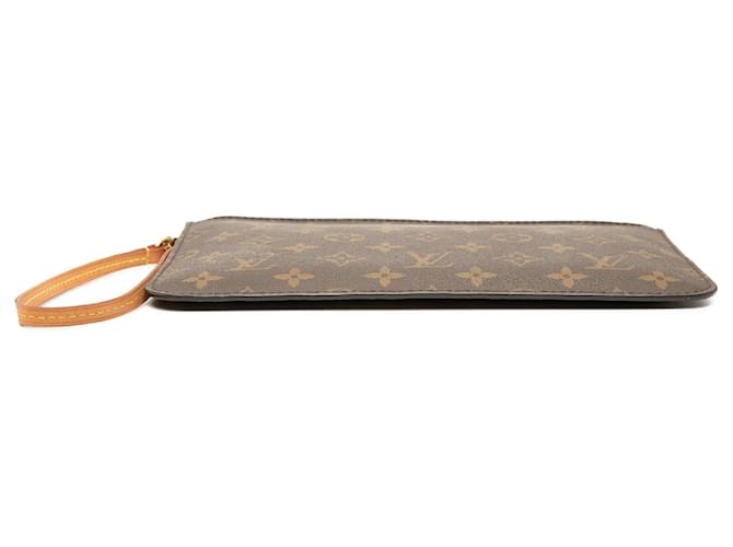 Pochette Louis Vuitton Monogram Neverfull MM Marrone - vista 3