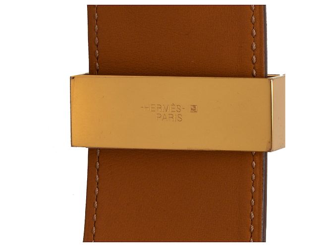 Bracciale Collier de Chien in pelle Swift e placcato oro viola Hermès T4 Porpora - vista 4