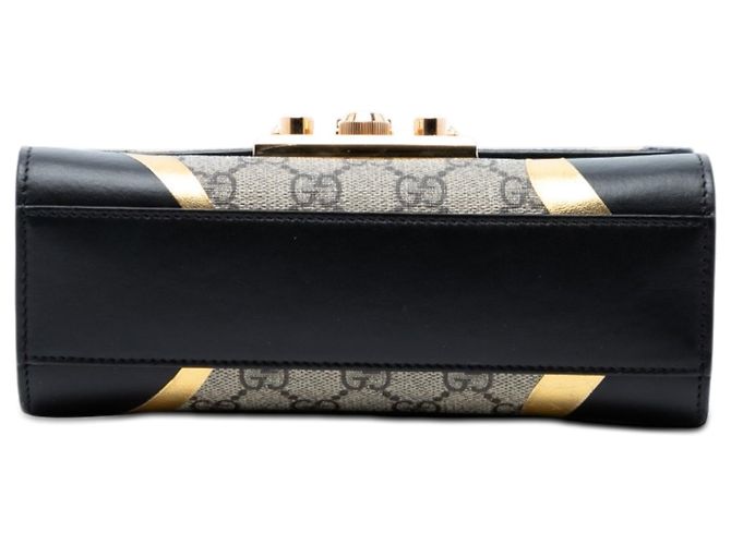 Padlock Borsa a tracolla Gucci Small GG Supreme Osiride con lucchetto beige - vista 3