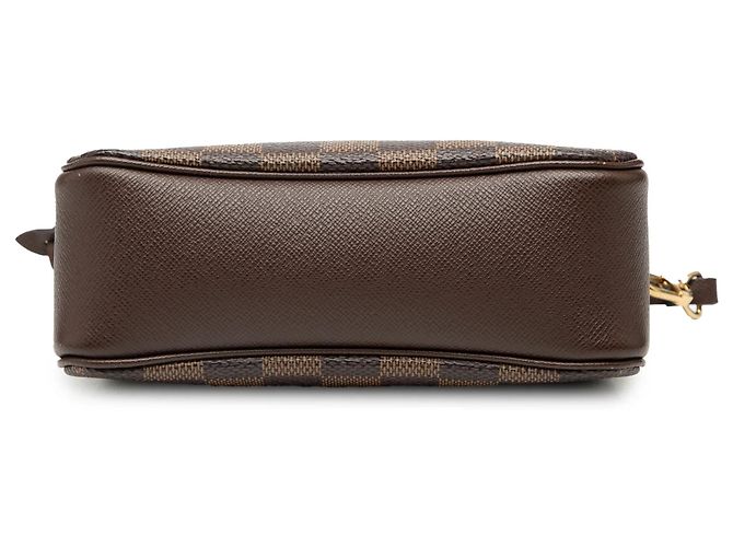 Pochette Trousse Louis Vuitton Damier Ebene Marrone - vista 3