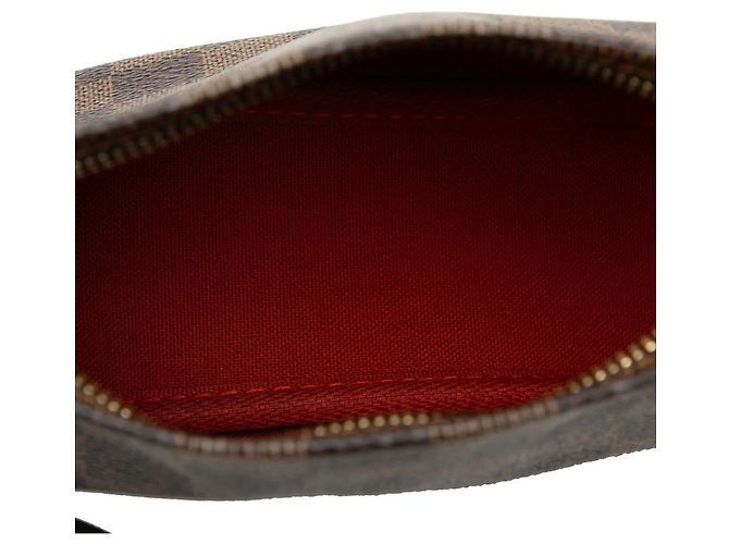 Pochette Trousse Louis Vuitton Damier Ebene Marrone - vista 4