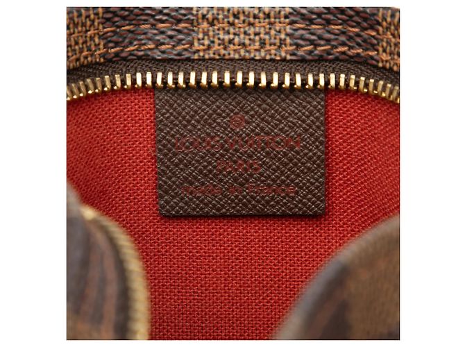 Pochette Trousse Louis Vuitton Damier Ebene Marrone - vista 5