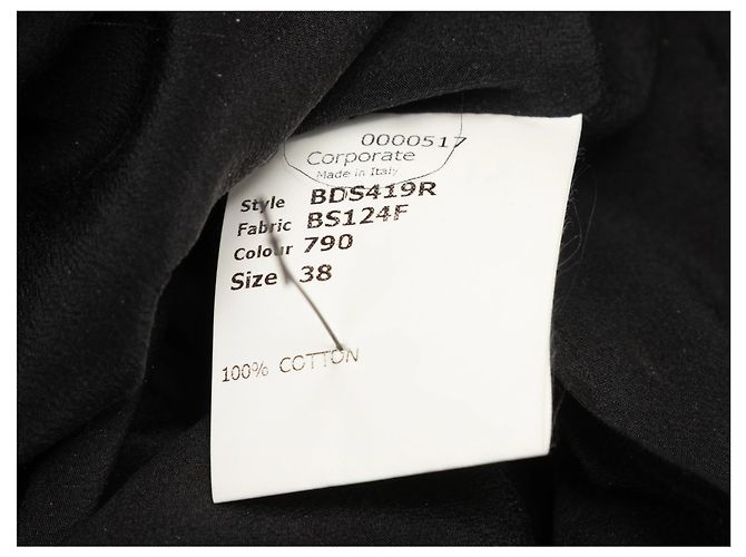 Autre Marque Schwarzes besticktes Langarm-Minikleid Antonio Berardi Größe IT 38 - Ansicht 5