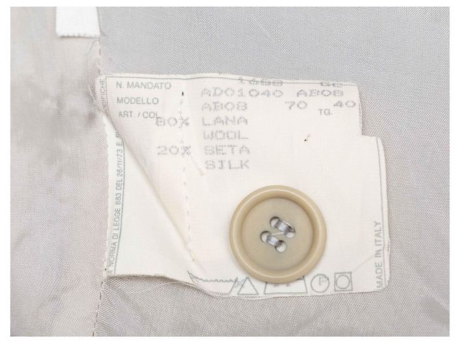 Grey Alexander McQueen Pinstriped Wool & Silk-Blend Skirt Suit Size US XS/S - view 9