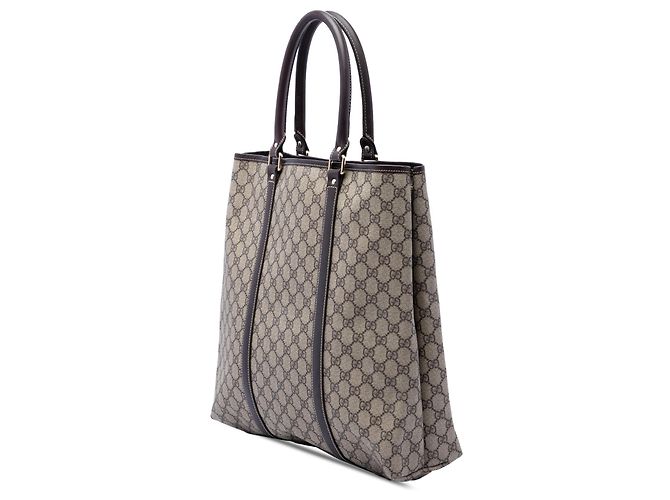 Tote verticale Gucci GG Supreme beige - vista 2