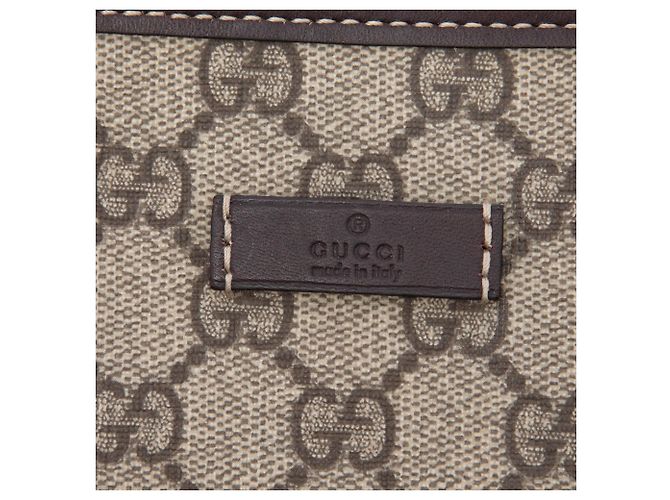 Tote verticale Gucci GG Supreme beige - vista 5