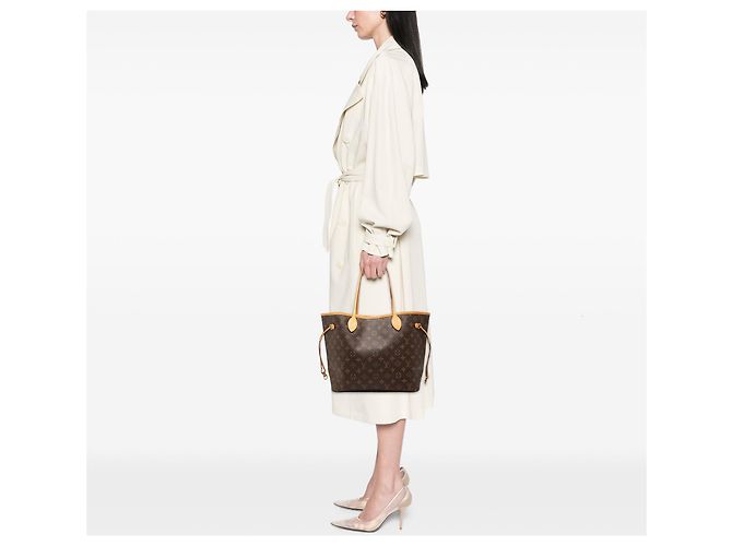 Borsa Tote Louis Vuitton Monogram Neverfull MM marrone - vista 6