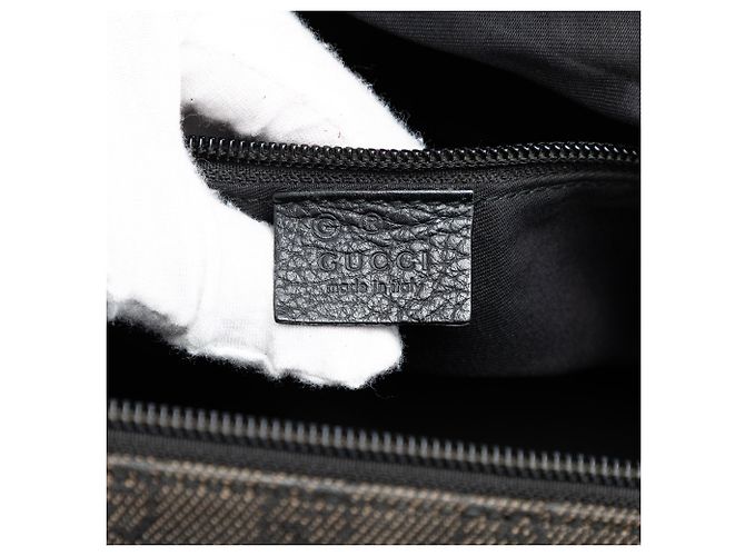 Borsa a tracolla Gucci GG in denim nero - vista 5